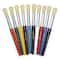 4 Packs: 3 Packs 10 ct. (120 total) Pacon® Stubby Natural Bristle Round Paint Brushes